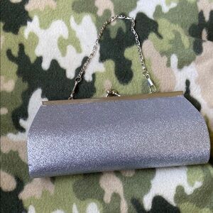 New Elegant Silver Clutch Bag